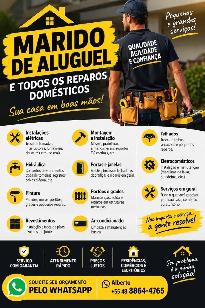 MARIDO DE ALUGUEL - REPARAÇÕES E MANUTENÇÕES EM GERAL