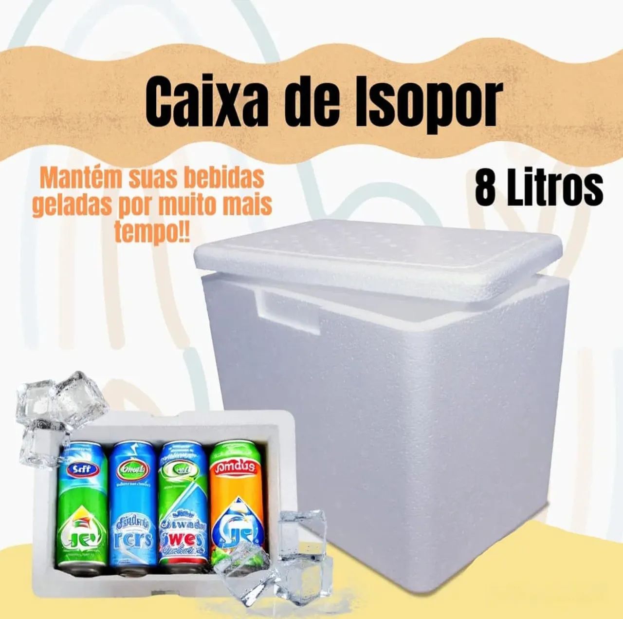 Kit com 10 caixas de isopor 8 litros  - Foto 5