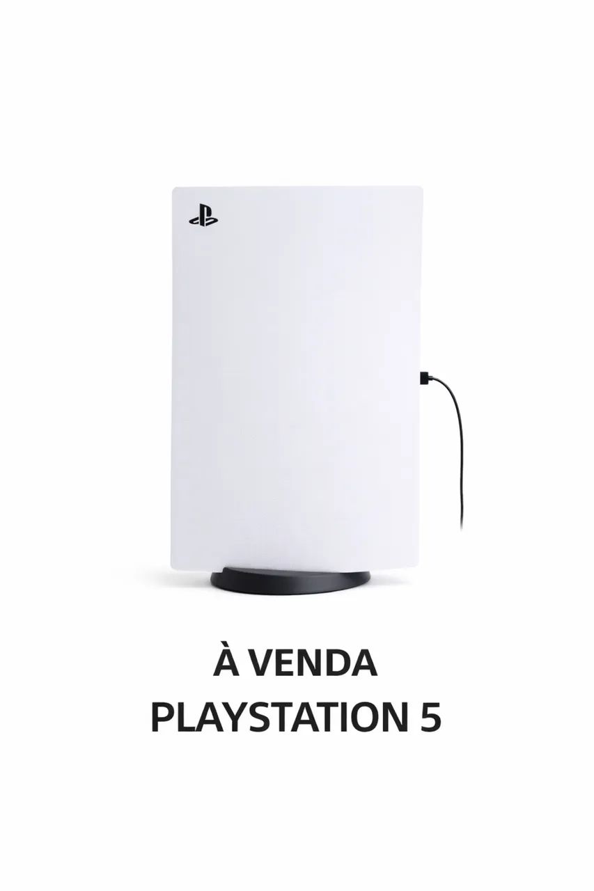 PS5 Digital Edition 825GB - Seminovo, Impecável | 2 Controles