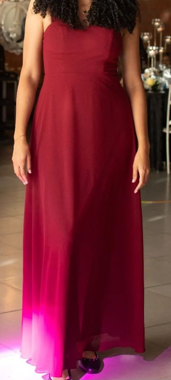 Vestido vinho para festas. - Foto 2