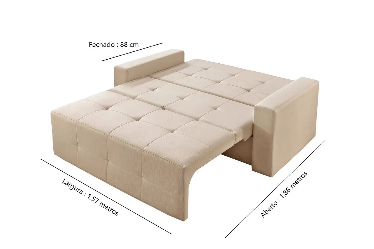Sofá cama 2 lugares - casal  - Foto 3