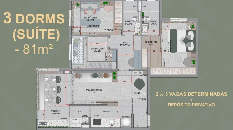 PLANTA 81m²