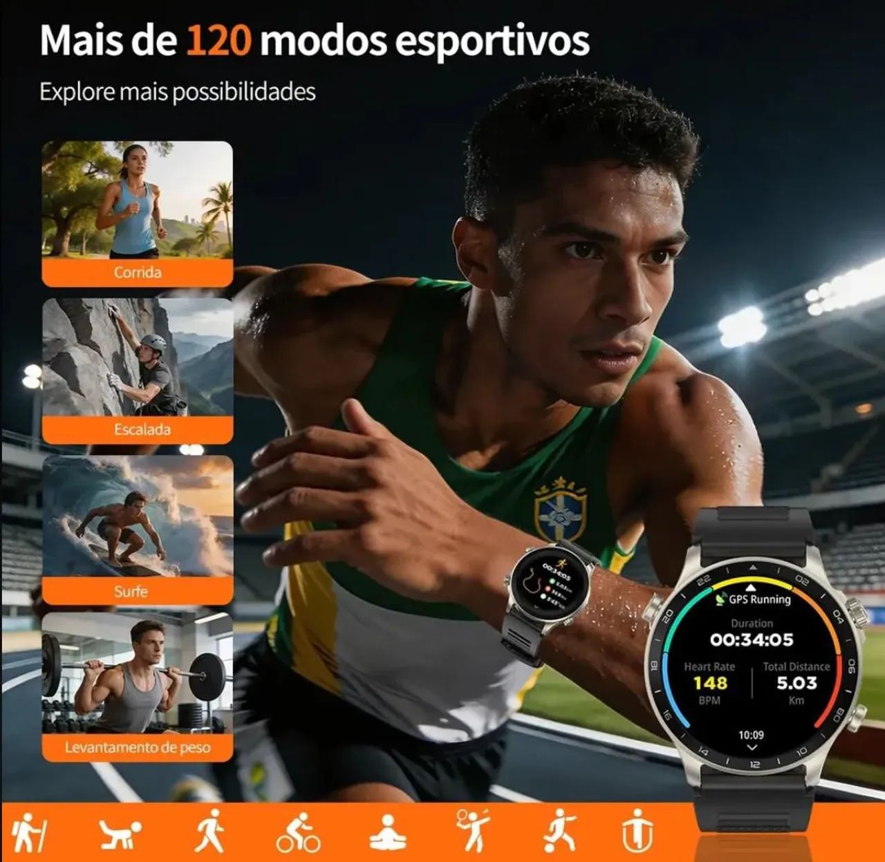Smartwatch PEJE GERAÇÃO 13 - Foto 5