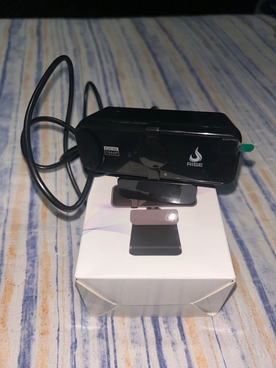 Webcam Rise Mode Vision 2K Black 30FPS - Nova, sem uso - Foto 3