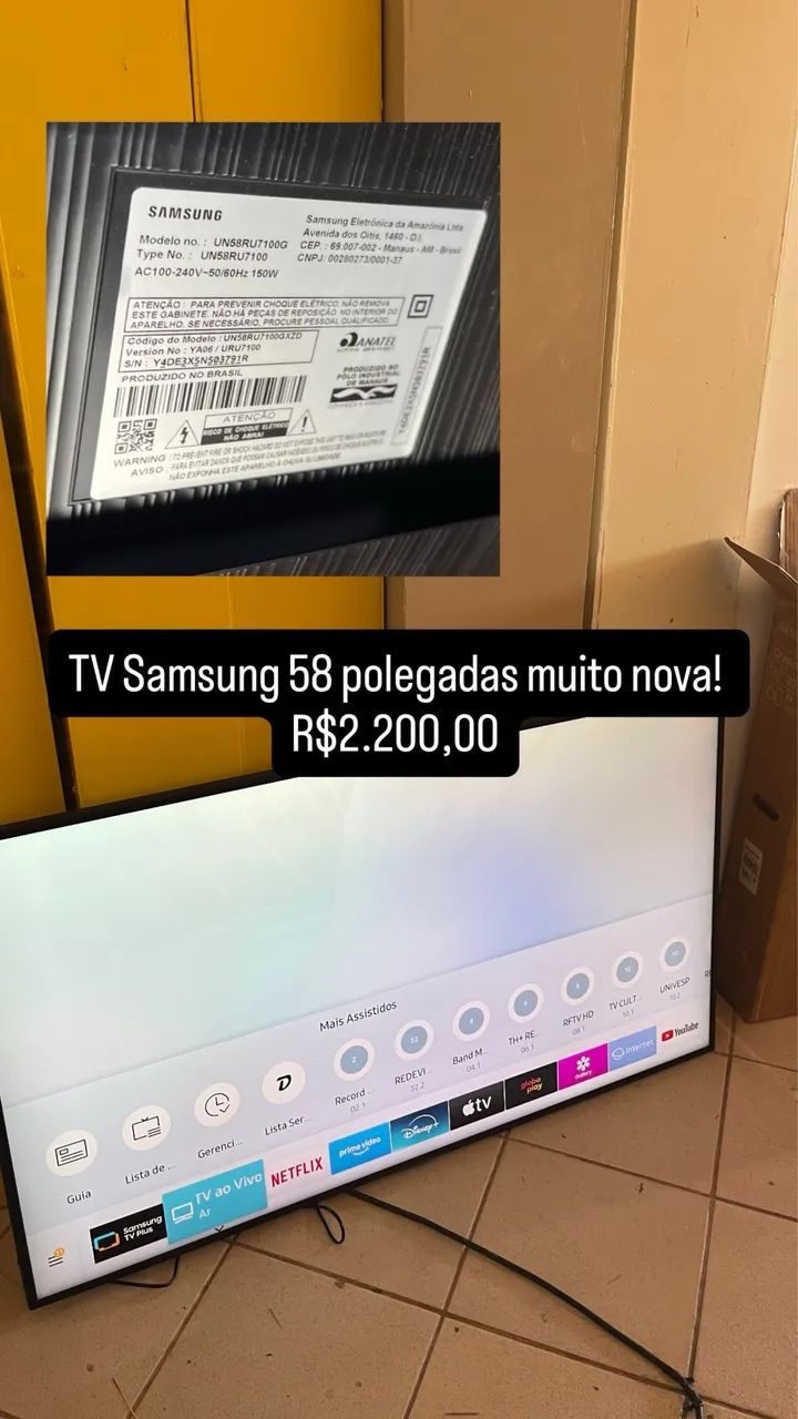 TV SAMSUNG 58 polegadas