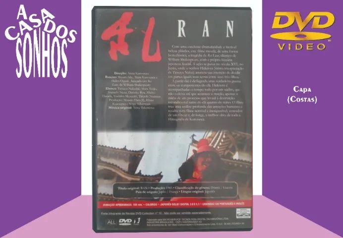 DVD Ran de Akira Kurosawa - Foto 2