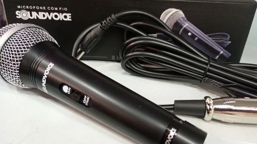 MICROFONE SOUNDVOICE COM FIO