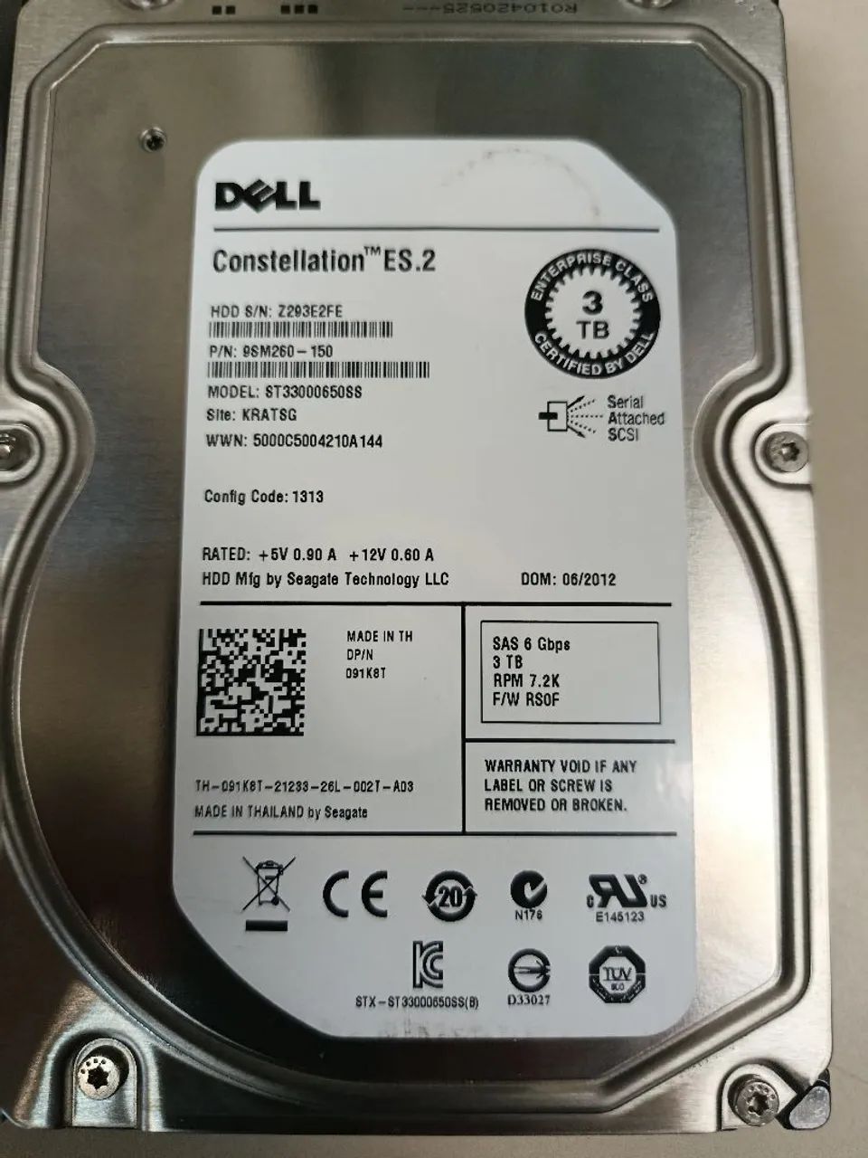 HD DELL 3TB SAS. Saúde Ok - Foto 3
