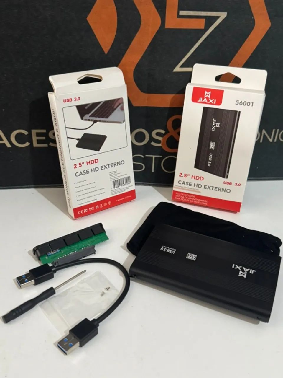 Case externo para HD ou SSD com conexão USB 3.0