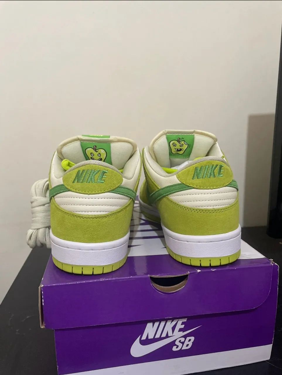 nike sb dunk low pro sour apple importado - Foto 3