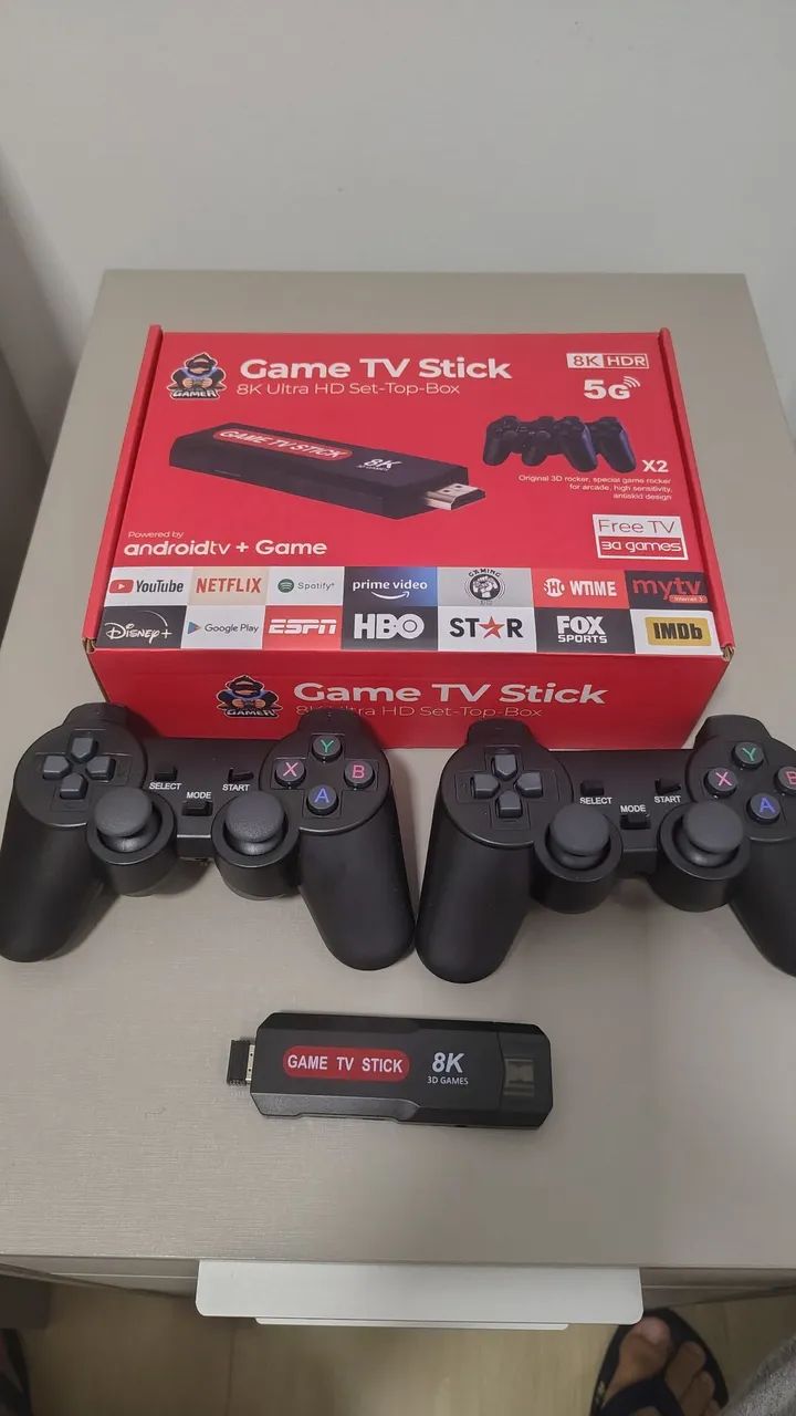 Game box Retro com dois controles 