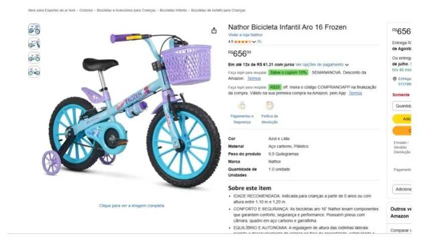 Bicicleta Fronzer. PREÇO DE OPORTUNIDADE!!! - Foto 5