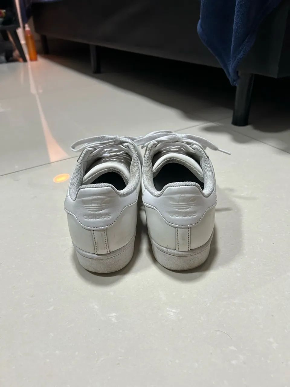 Tênis adidas superstar totalmente branco - Foto 4