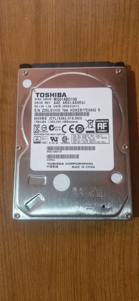 Hd 1 Tera Slim do Pequeno 