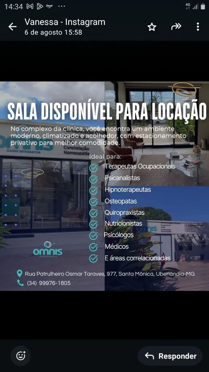 Salas para locação 
