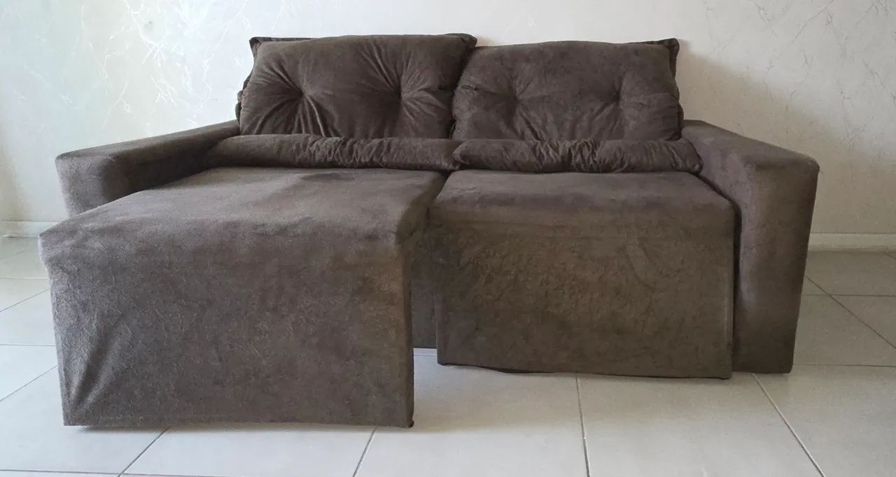 Sofá retrátil marrom470063311918223361
