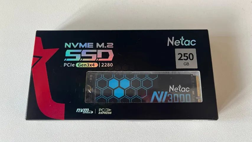 SSD NVME 250gb Netac 3500mb/s
