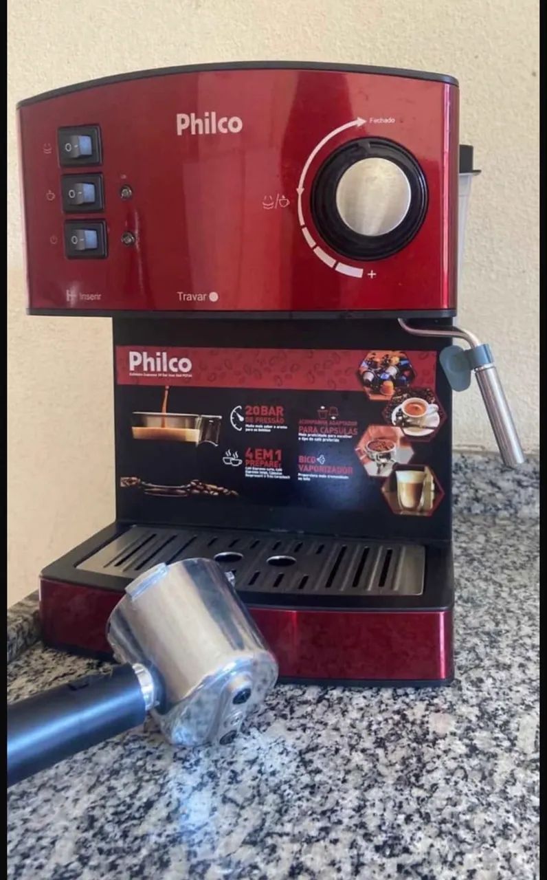 Philco cafeteira expresso e cápsulas 