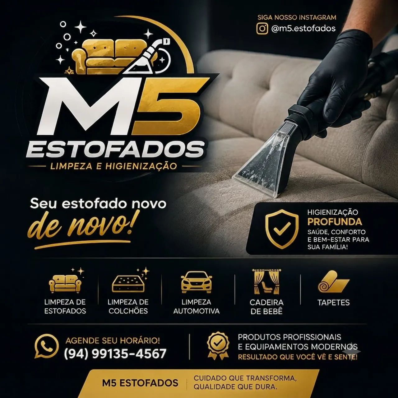 Limpeza de estofados 