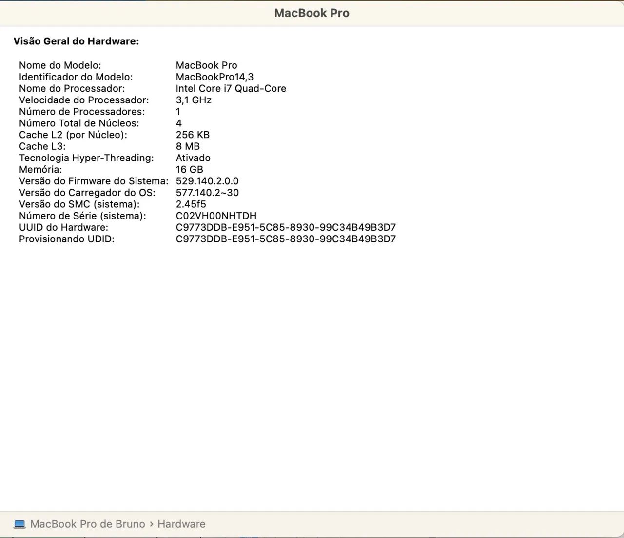MacBook A1707 - 15,4? - 500Gb - I7quad-core - Foto 5