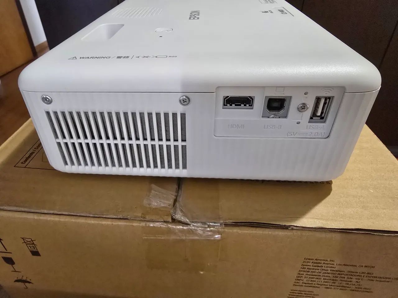 PROJETOR EPSON CW-01 3000 LUMENS SEMINOVO - Foto 5