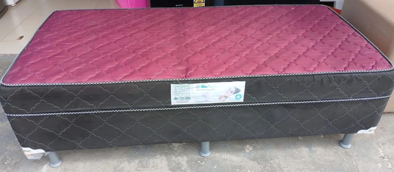 Cama box solteiro marca BIOFLEX SEMI-NOVA.  FAÇO A ENTREGA *  - Foto 2