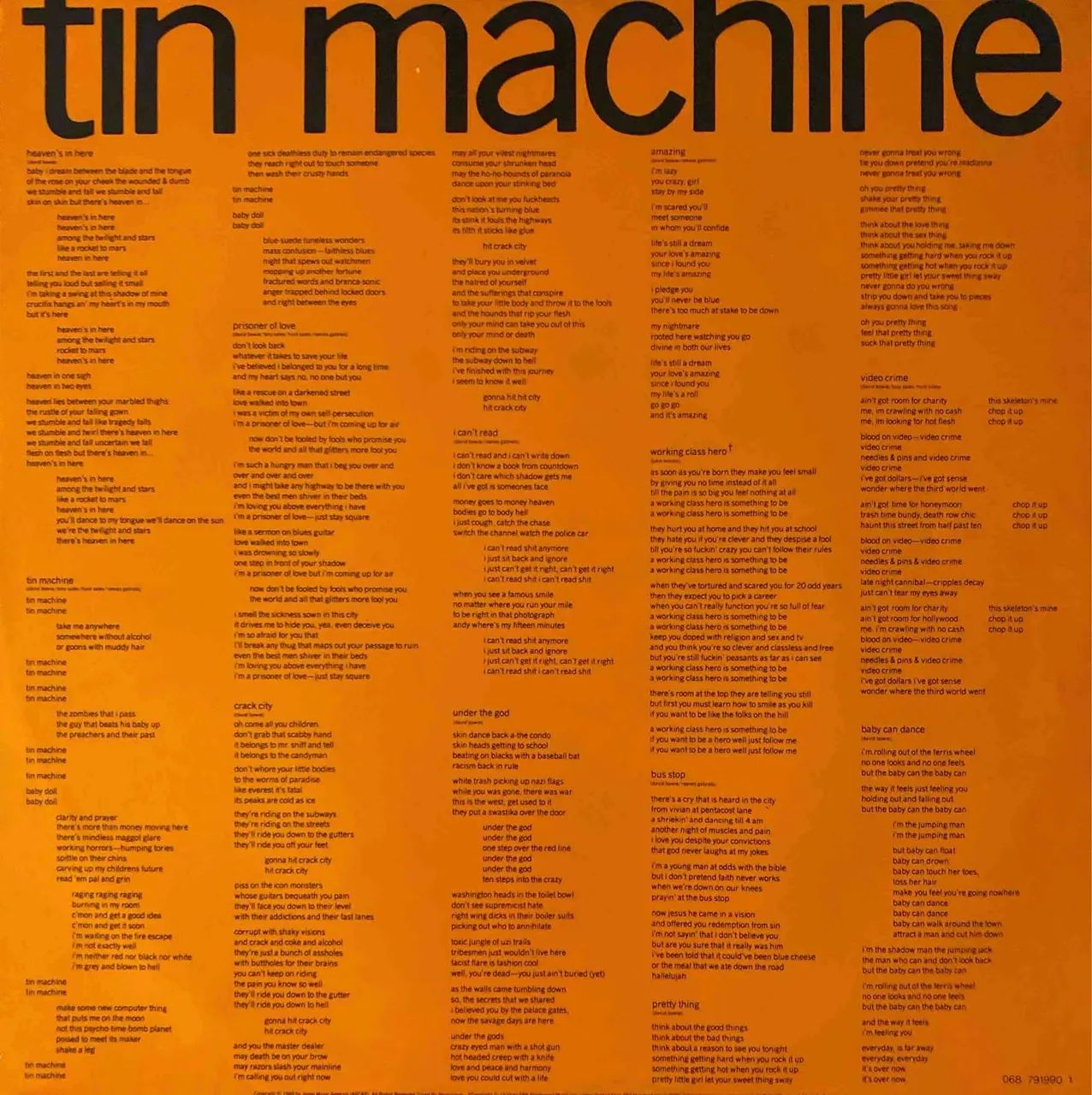Tin Machine 1989 | David Bowie | Peça Colecionável - Hobbies e