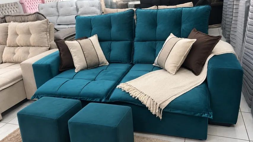 OFERTA SOFÁ 2M + BRINDES!! - Foto 2