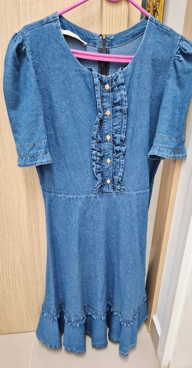 Vestido Jeans Feminino tam M