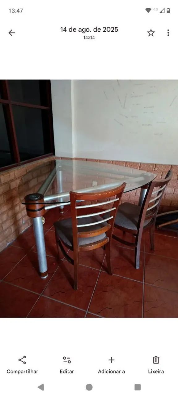 mesa de jantar de vidro - Foto 5