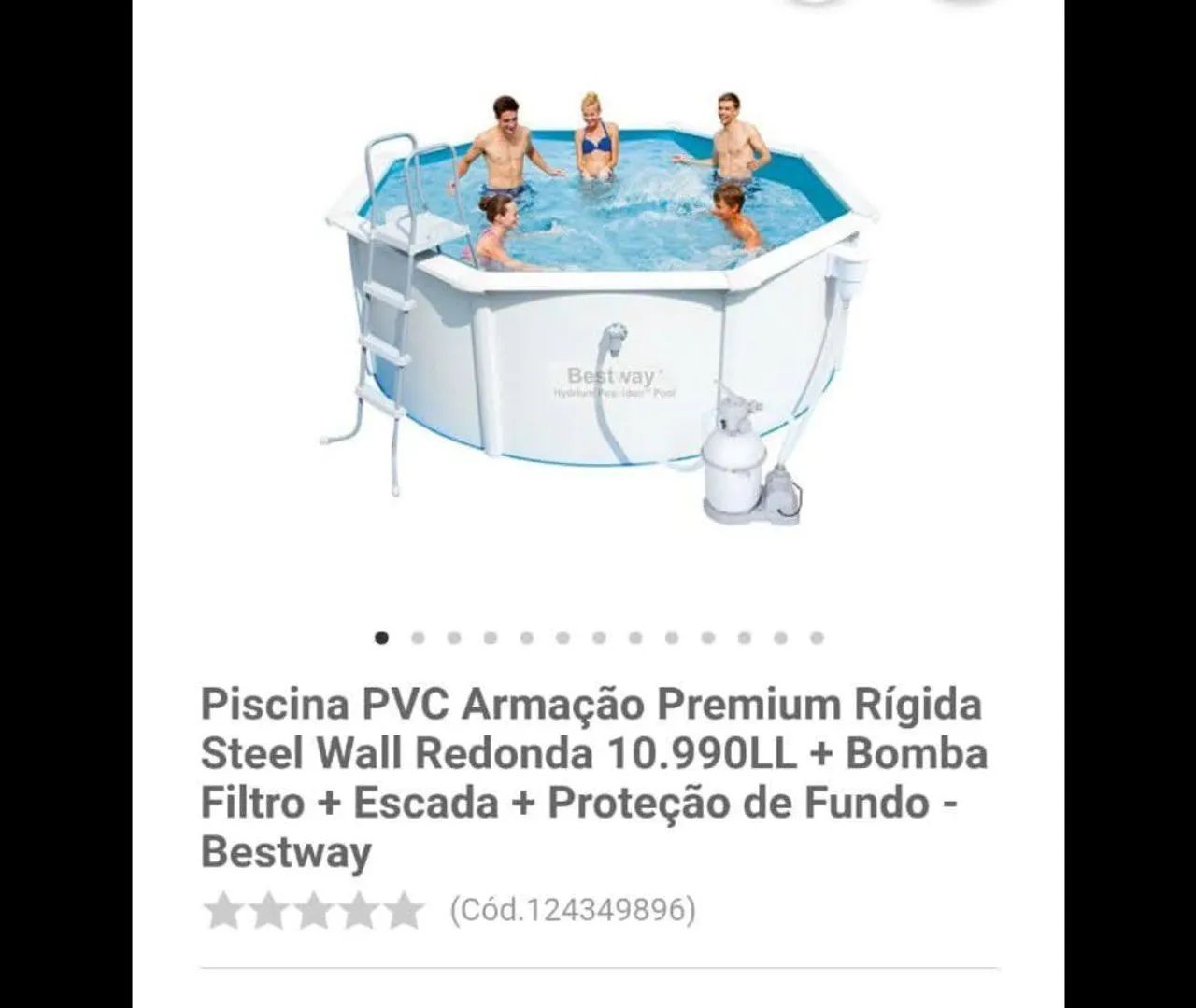 Piscina estruturada , nova nunca foi montada 