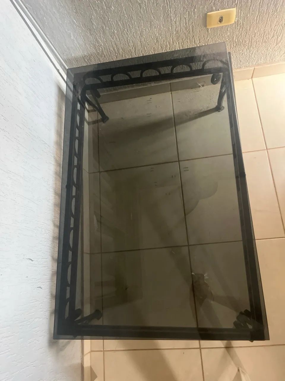 Mesa de Ferro com Vidro