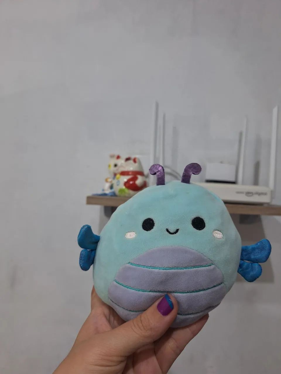 Pelúcia mini squishmallow flip 2 em 1
