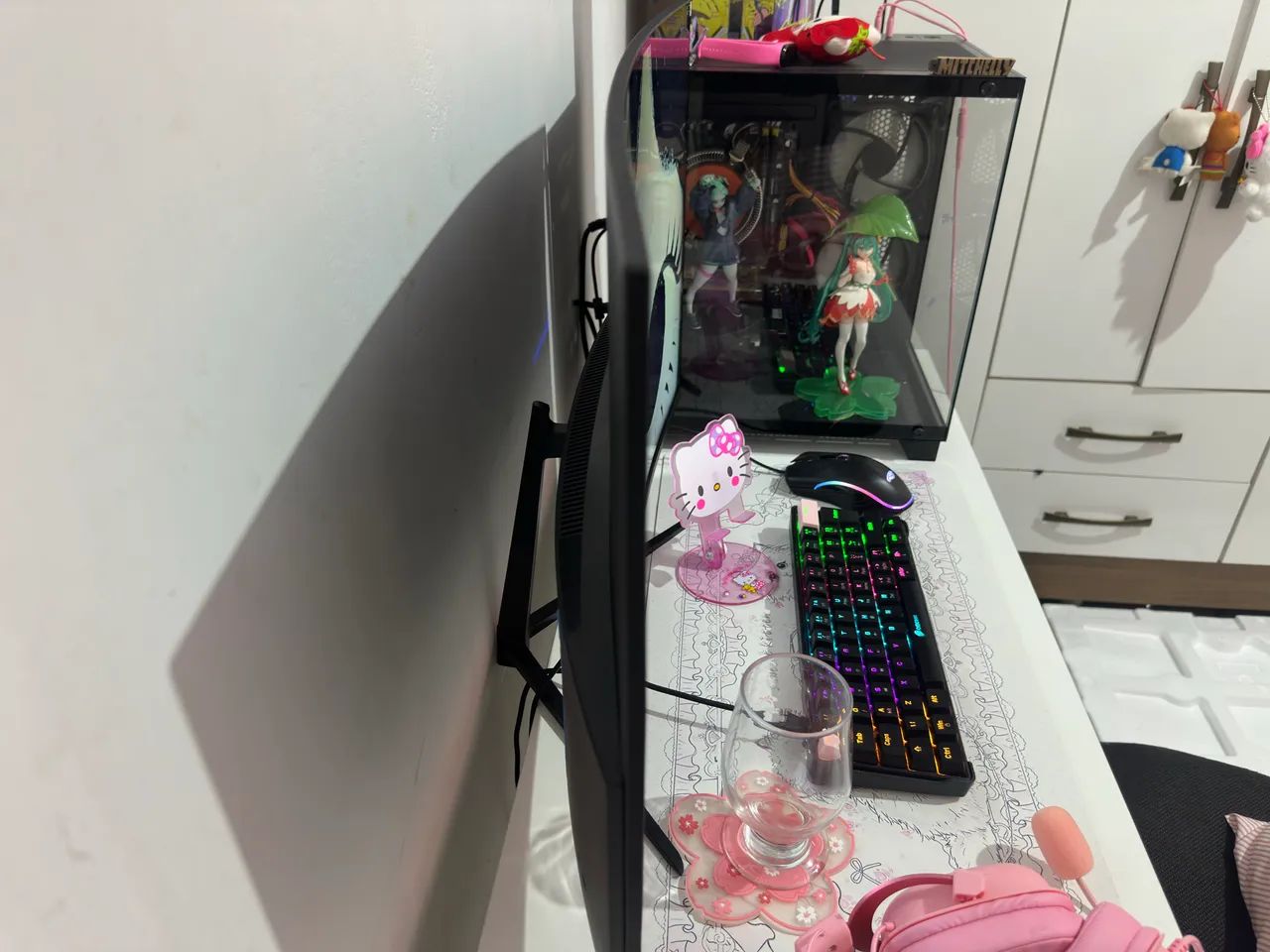 monitor aitek 27polegadas 120hz curvo - Foto 3