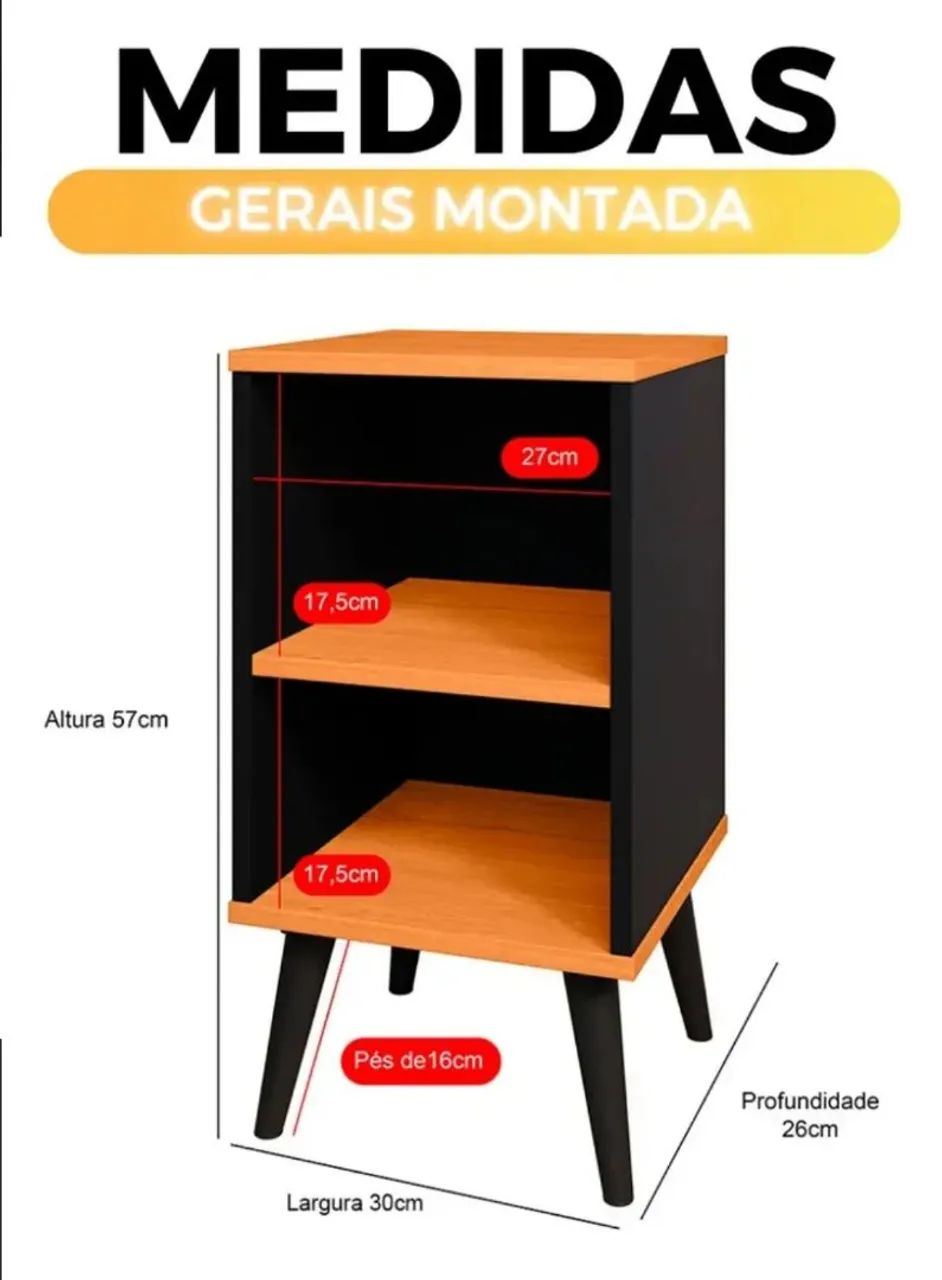 Kit 2 Mesas Modelo Retro - Foto 2
