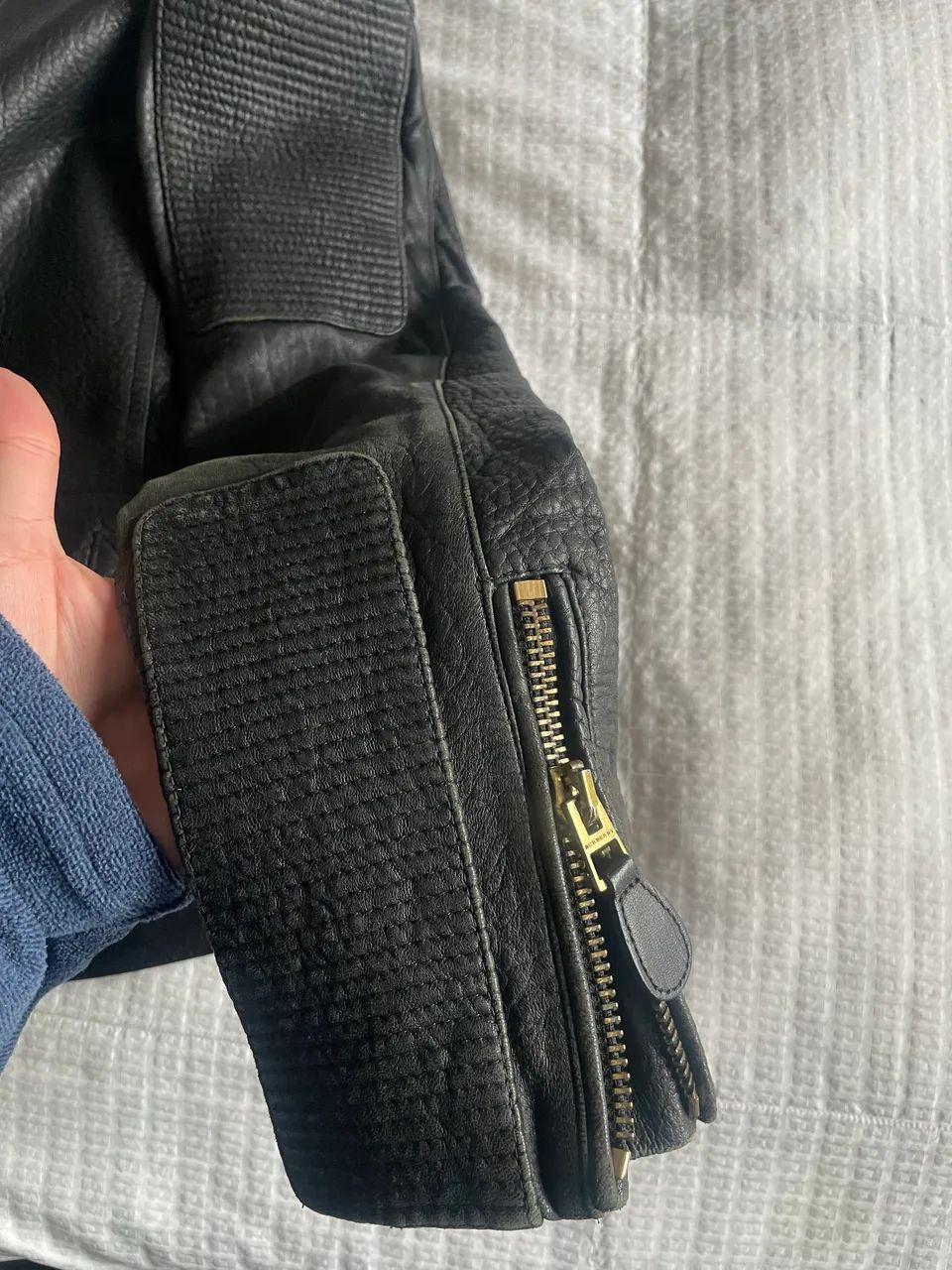 Jaqueta de couro legitimo Burberry - Foto 4