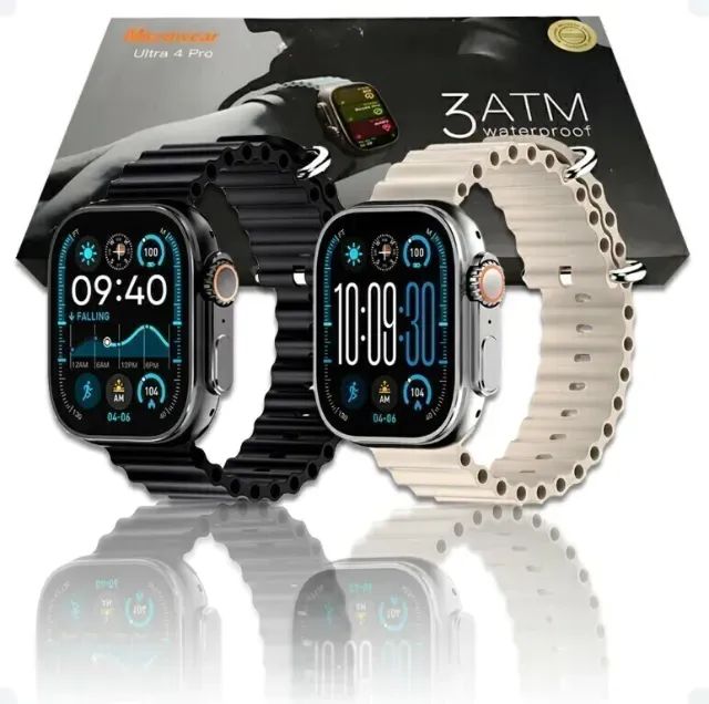 Relógio Smartwatch Ultra 4 Pro Microwear Novo Lacrado Com GPS Chamadas Entrega DF