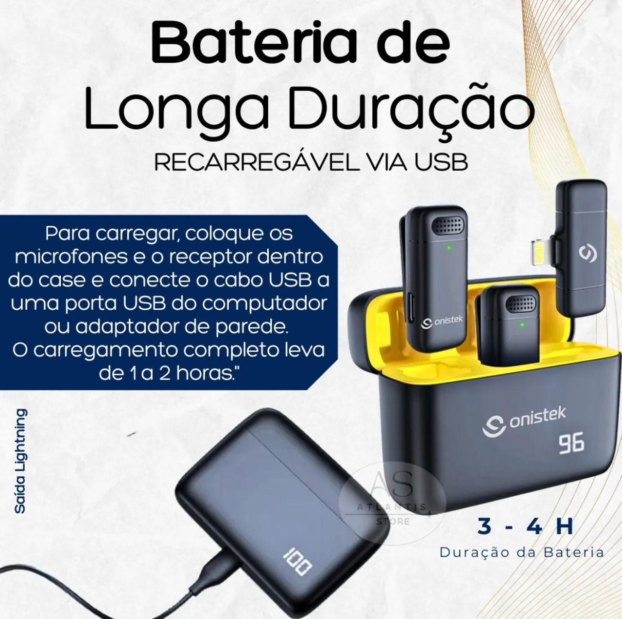 Microfone Lapela Profissional (entrega gratis) - Foto 4