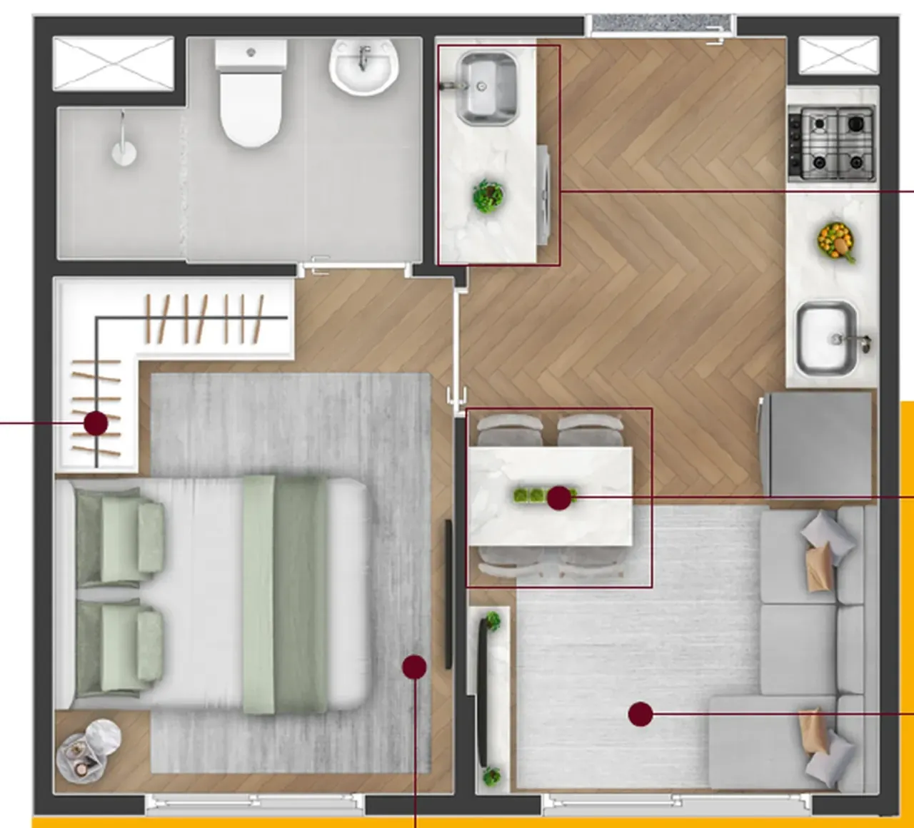 PLANTA 24m²