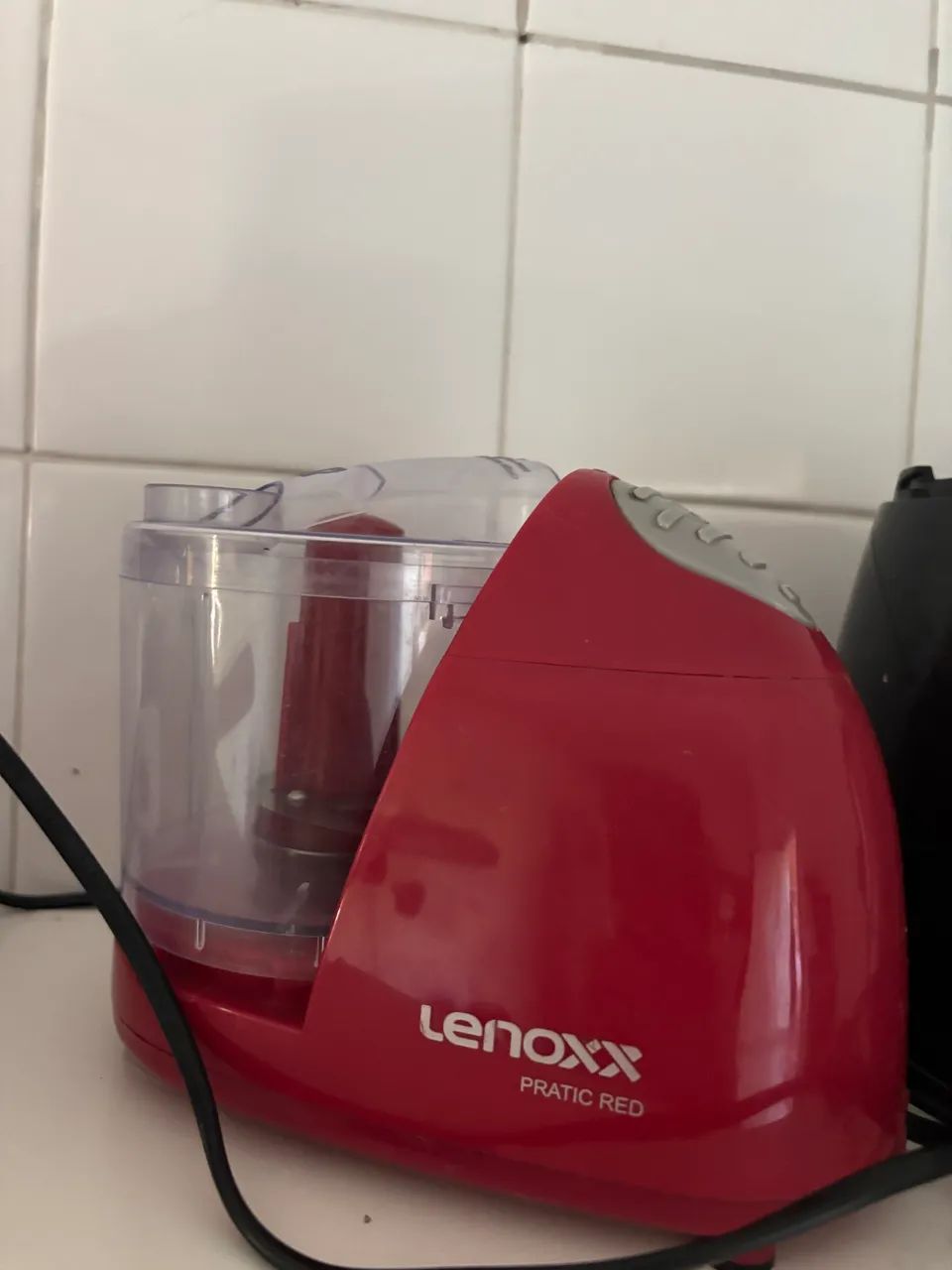 MiniProcessador elétrico Lenoxx vermelho