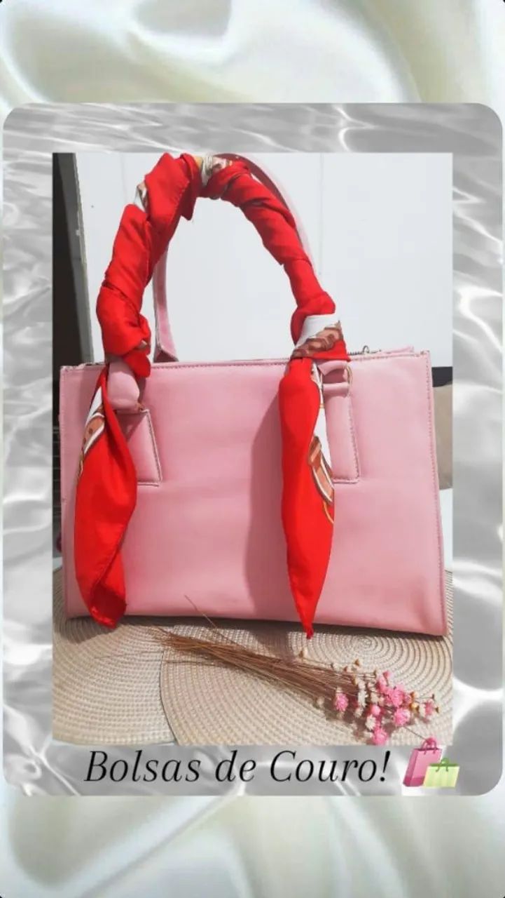 Bolsa de couro feminina  - Foto 2