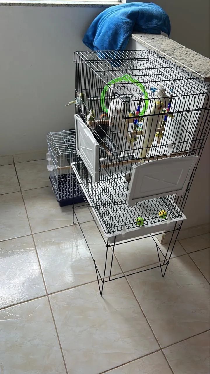 Gaiola triplex para pássaros  - Foto 4