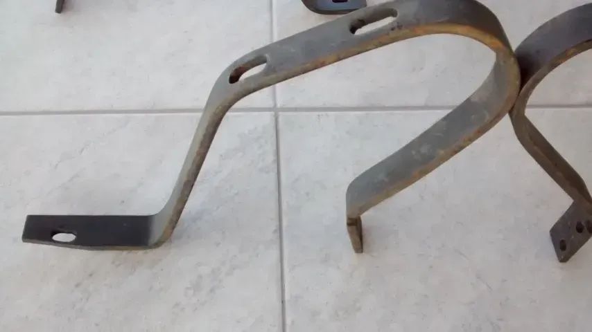 Antigo Jogo De Suporte Dos Para-choques Do Dkw Belcar Rio 65 (Usado) - Foto 3