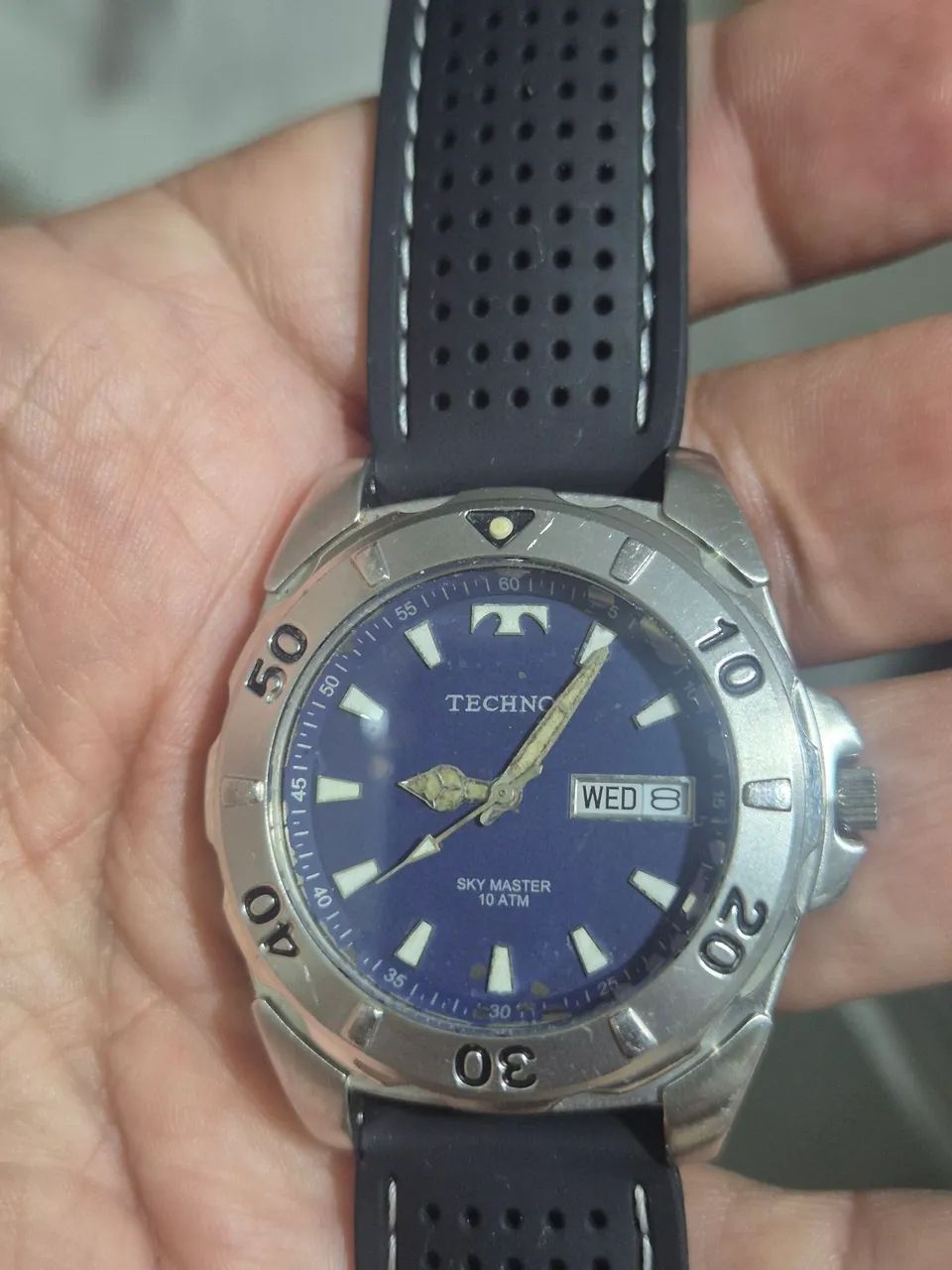 Relógio TECHNOS SKY MASTER   À  QUARTZ  100 METROS   -   ÓTIMO ESTADO - Foto 3