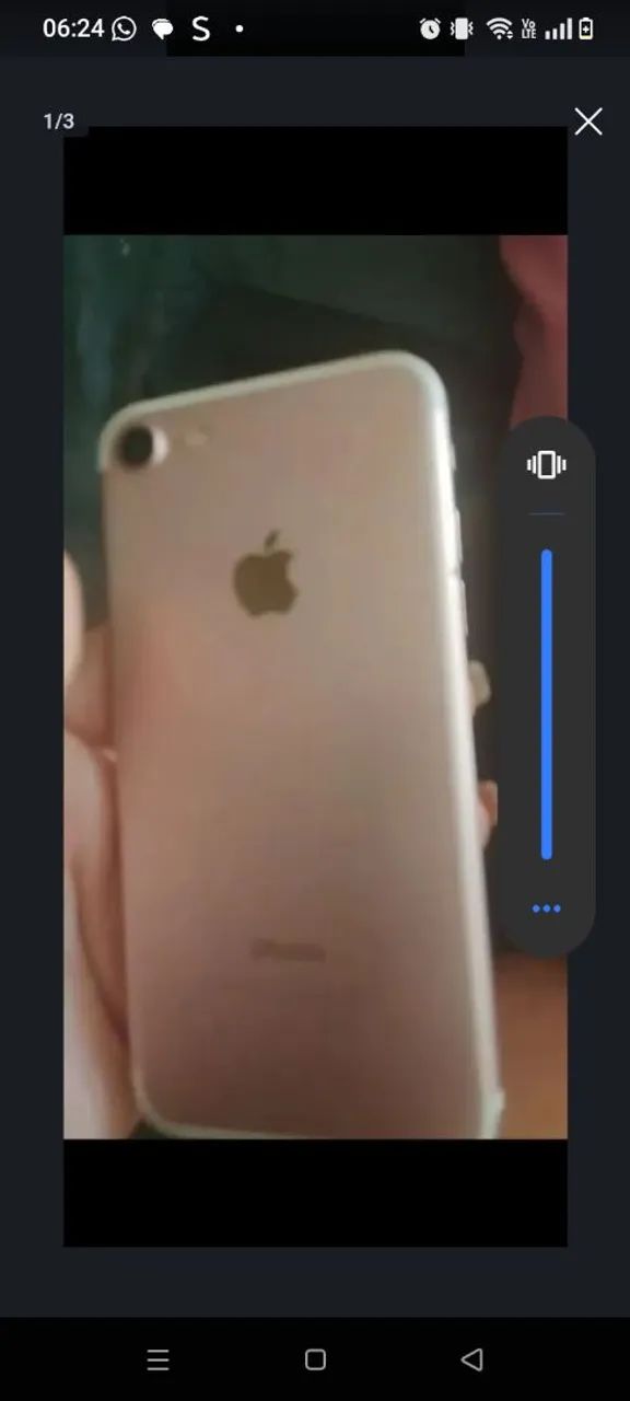 Celular iPhone 7 ?&$#@ única dona , funcionando tota só pegar e usar l - Foto 2