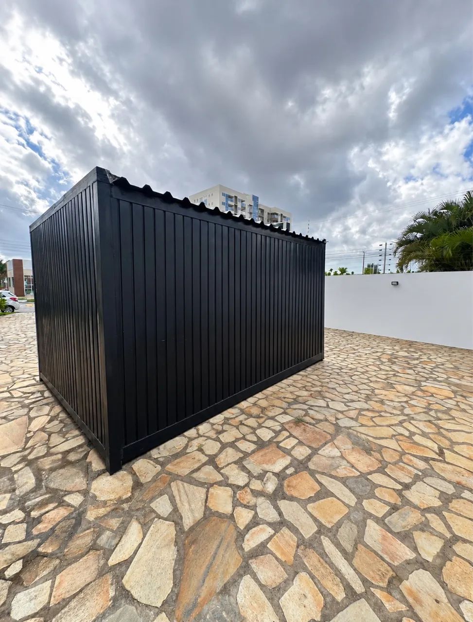 Contêiner 4x3 (12m²) pronto | Elétrica + Câmeras Intelbras + Face ID - Foto 2