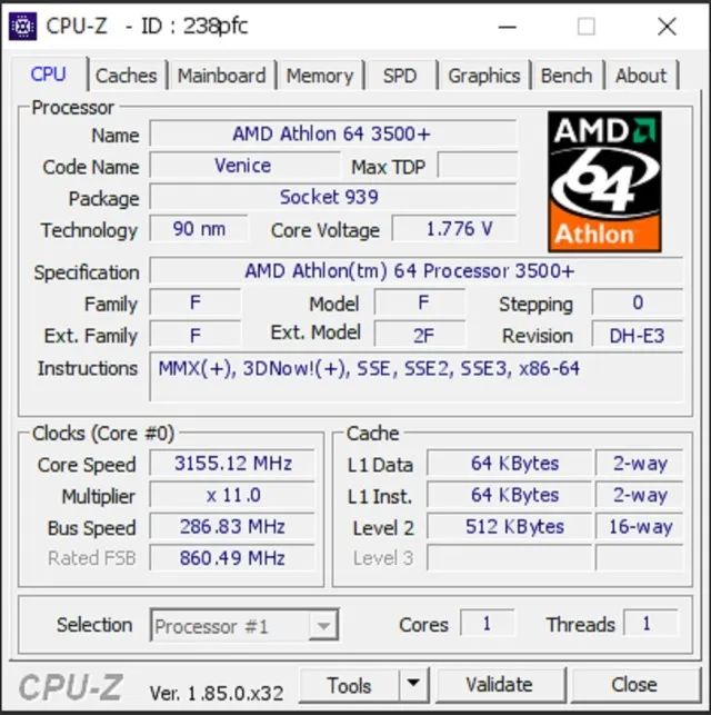 Processador AMD Athlon 64 3500+ 2.20 Ghz Socket AM2 para PCs - Foto 5