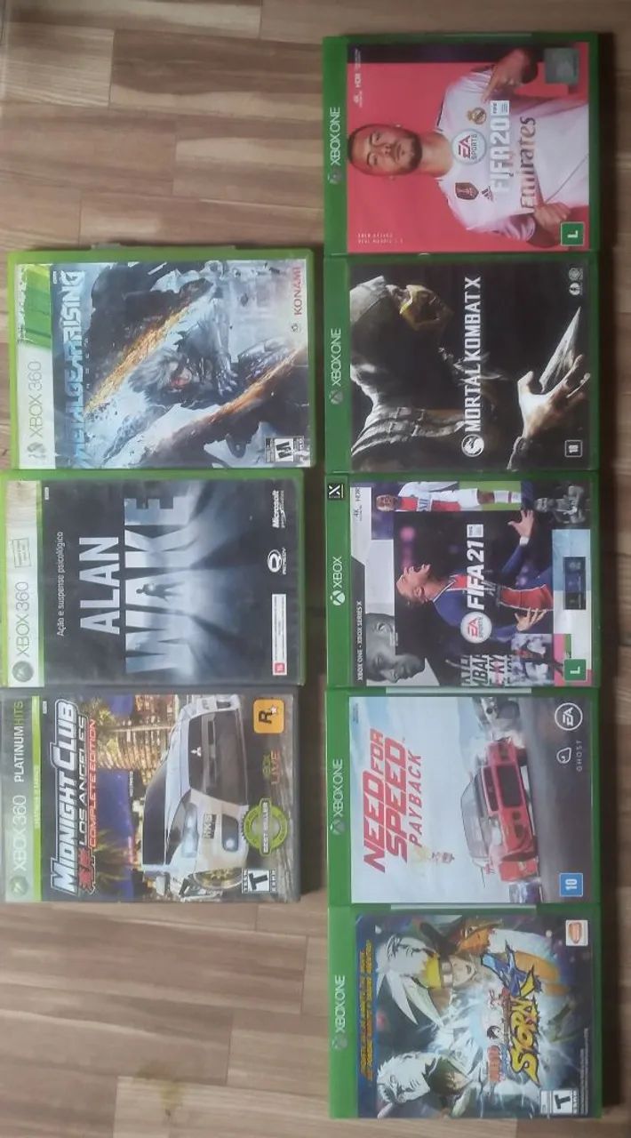 Jogos xbox one e 360