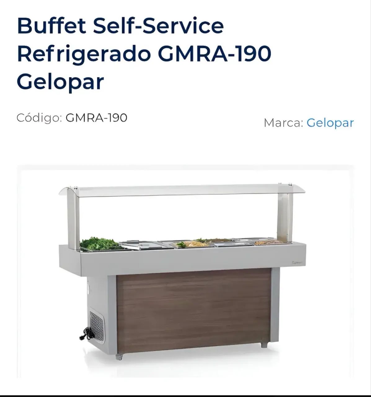 OPORTUNIDADE ? BUFFET REFRIGERADO GELOPAR GMRA-190 - Foto 6