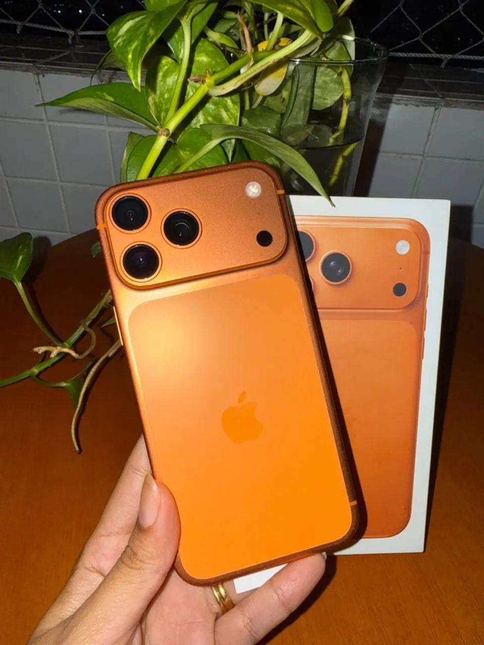 iPhone 17 pro Max laranja 256gb